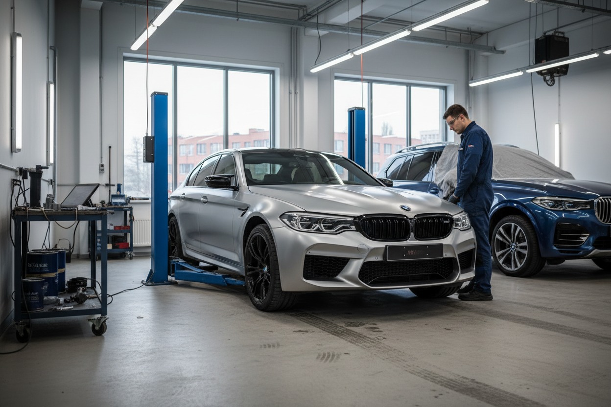смяна на масло на BMW автомобил